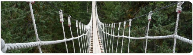 Hängebrücke bei Ketchikan, Alaska